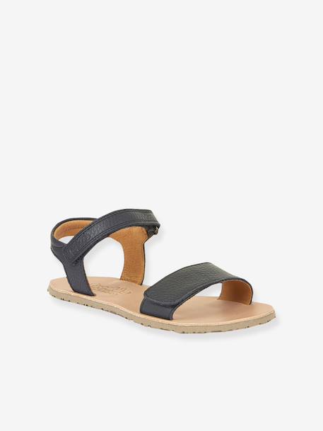 BAREFOOT FLEXY LIA Sandals for Girls, FRODDO gold+navy blue+rose - vertbaudet enfant 