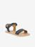 BAREFOOT FLEXY LIA Sandals for Girls, FRODDO gold+navy blue+rose - vertbaudet enfant 