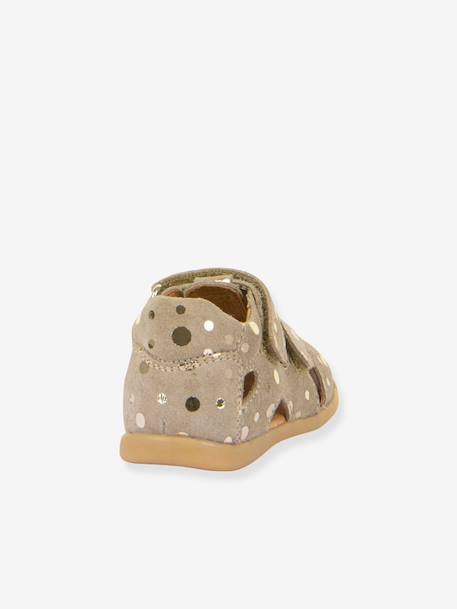 DALLAS Closed Sandals for Girls, FRODDO beige+brown+navy blue - vertbaudet enfant 