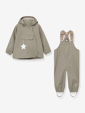 Girls-Outfits-Children's set: MATWAINIS rain jacket & waterproof trousers