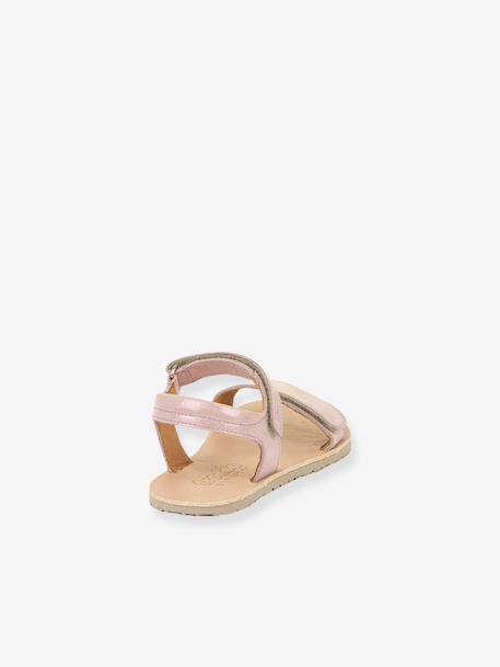 BAREFOOT FLEXY LIA Sandals for Girls, FRODDO gold+navy blue+rose - vertbaudet enfant 