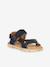 Pair of KE FLASH Hook-&-Loop Sandals for Boys, FRODDO aqua+black+blue+electric blue+fuchsia+multicoloured+navy blue+rosy - vertbaudet enfant 