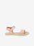 BAREFOOT FLEXY LIA Sandals for Girls, FRODDO gold+navy blue+rose - vertbaudet enfant 
