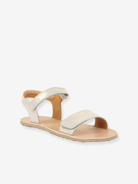 BAREFOOT FLEXY LIA Sandals for Girls, FRODDO gold+navy blue+rose - vertbaudet enfant 