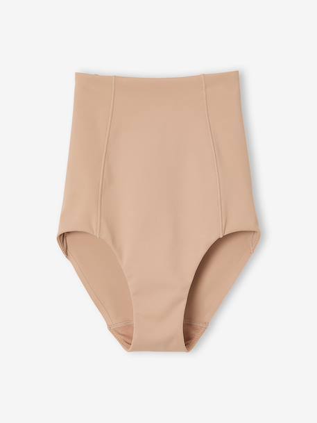 Seamless High Waist Post-Partum Shaping Briefs beige - vertbaudet enfant 