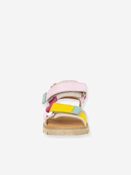 Pair of KE FLASH Hook-&-Loop Sandals for Boys, FRODDO aqua+black+blue+electric blue+fuchsia+multicoloured+navy blue+rosy - vertbaudet enfant 
