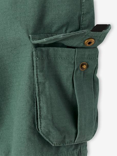Bermuda shorts style for boys fir green - vertbaudet enfant 