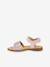 LORE SPARKLE Leather Sandals for Girls, FRODDO rose - vertbaudet enfant 