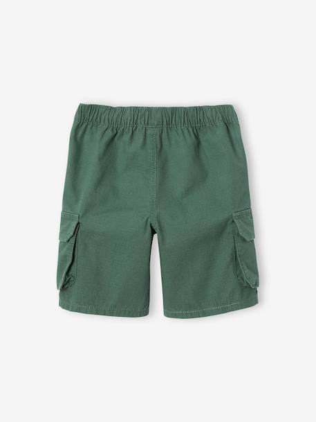 Bermuda shorts style for boys fir green - vertbaudet enfant 