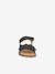 Pair of LORE FLOWERS Leather Sandals for Girls, FRODDO blue+blush+deep blue+gold+golden pink+lavender+red+rose+tomato red - vertbaudet enfant 