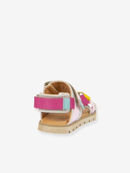 Pair of KE FLASH Hook-&-Loop Sandals for Boys, FRODDO aqua+black+blue+electric blue+fuchsia+multicoloured+navy blue+rosy - vertbaudet enfant 