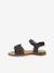 Pair of LORE FLOWERS Leather Sandals for Girls, FRODDO blue+blush+deep blue+gold+golden pink+lavender+red+rose+tomato red - vertbaudet enfant 