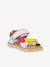Pair of KE FLASH Hook-&-Loop Sandals for Boys, FRODDO aqua+black+blue+electric blue+fuchsia+multicoloured+navy blue+rosy - vertbaudet enfant 