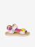 Pair of KE FLASH Hook-&-Loop Sandals for Boys, FRODDO aqua+black+blue+electric blue+fuchsia+multicoloured+navy blue+rosy - vertbaudet enfant 