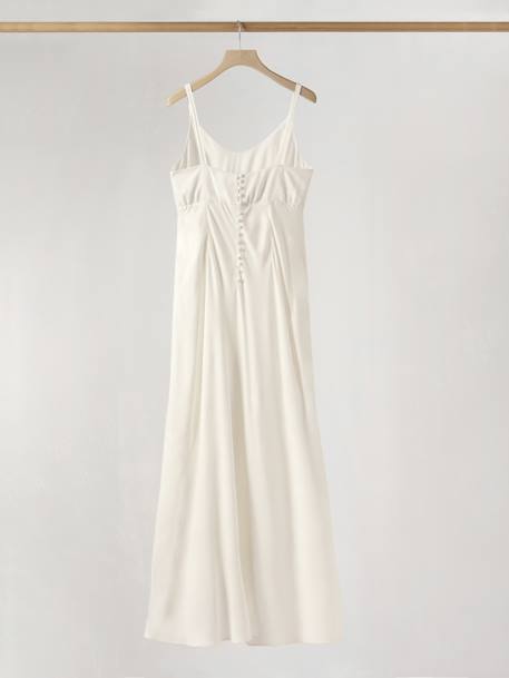 Crepe Dress by ENVIE DE FRAISE, Wedding Capsule Collection ecru - vertbaudet enfant 