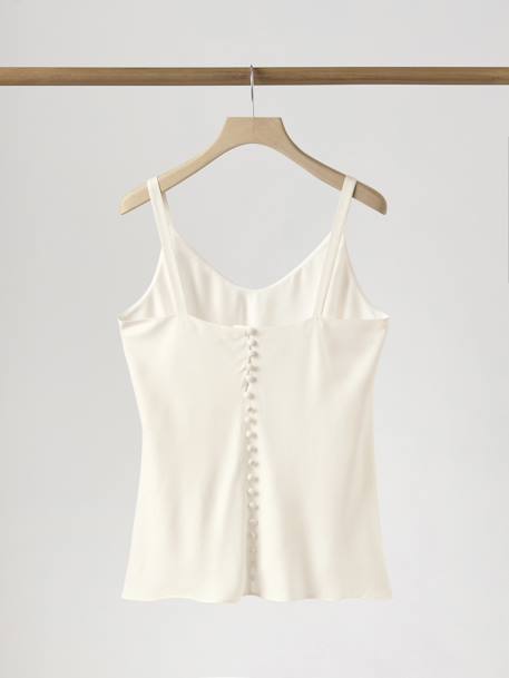 Crepe Top by ENVIE DE FRAISE, Wedding Capsule Collection ecru - vertbaudet enfant 