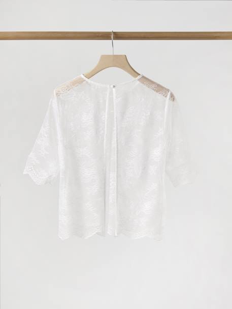 Blouse de mariée en dentelle grossesse ou femme collection mariage écru - vertbaudet enfant 