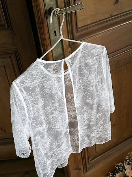 Delicate Lace Blouse by ENVIE DE FRAISE, Wedding Capsule Collection ecru - vertbaudet enfant 