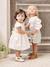 Occasion Wear Outfit: Shirt & Shorts for Babies beige+sage green - vertbaudet enfant 