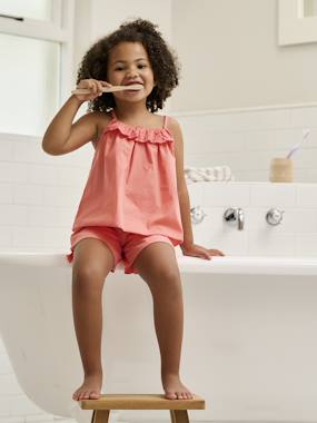 -Pyjashort fille volant brodé
