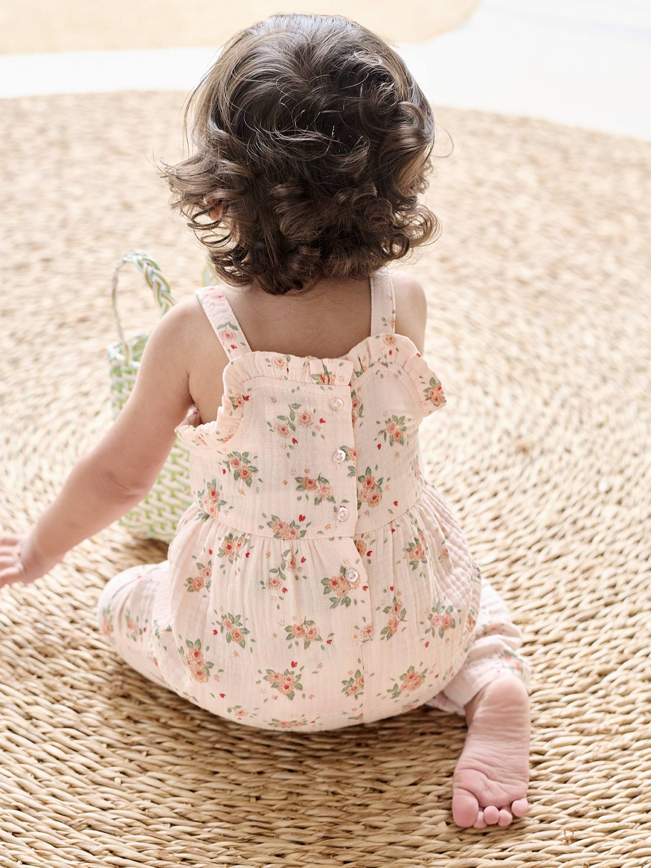 Combinaison Manches Longues Pour Bébé Gajaous – Coton 95%, élasthanne 5%, Avec Chapeau à Fleurs, Unisexe - 4