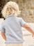 Short-Sleeved Shirt for Babies grey blue - vertbaudet enfant 