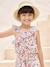Asymmetrical Frill Blouse with Floral Print, for Girls ecru - vertbaudet enfant 