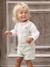 Occasion Wear Outfit: Shirt & Shorts for Babies beige+sage green - vertbaudet enfant 