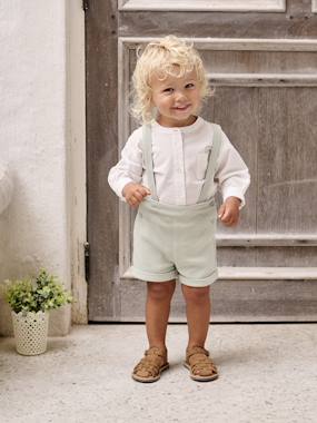-Ensemble bébé chemise et short cérémonie
