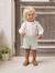 Occasion Wear Outfit: Shirt & Shorts for Babies beige+sage green - vertbaudet enfant 