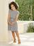2-in-1 effect dress for girls ecru+navy blue+printed white+vanilla - vertbaudet enfant 