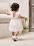 Occasion Wear Dress with Bow at the Back, for Babies white - vertbaudet enfant 