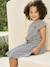 2-in-1 effect dress for girls ecru+navy blue+printed white+vanilla - vertbaudet enfant 