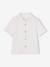 Mao collar shirt in cotton gauze for boys ecru - vertbaudet enfant 