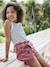 Débardeur fille en côtes beige+écru+rayé bleu+rose bonbon+vert sauge - vertbaudet enfant 
