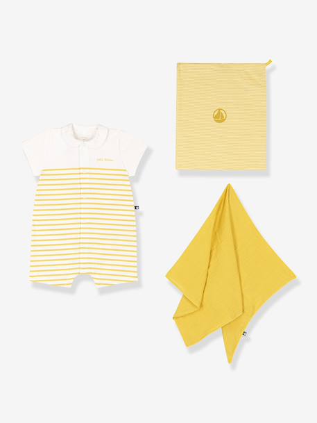Ensemble 2 pièces naissance bébé jaune - vertbaudet enfant 