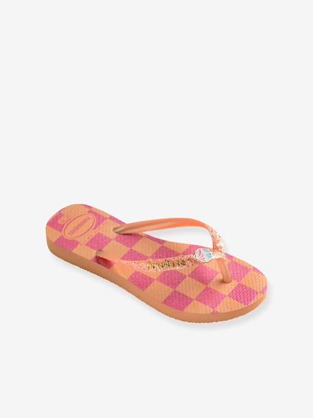 Flip-Flops, Kids' Slim Glitter Trendy HAVAIANAS rose - vertbaudet enfant 