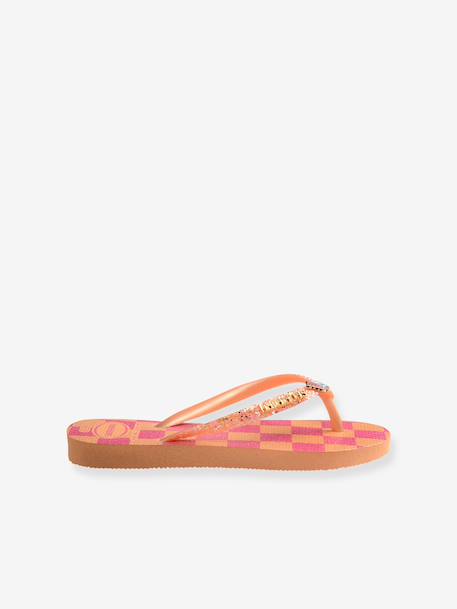Flip-Flops, Kids' Slim Glitter Trendy HAVAIANAS rose - vertbaudet enfant 