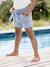 Striped paper bag shorts for girls striped blue - vertbaudet enfant 