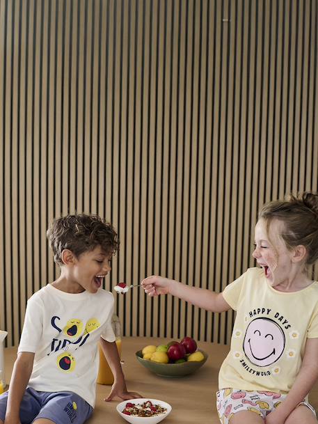 Smiley World® Pyjamas chambray blue - vertbaudet enfant 