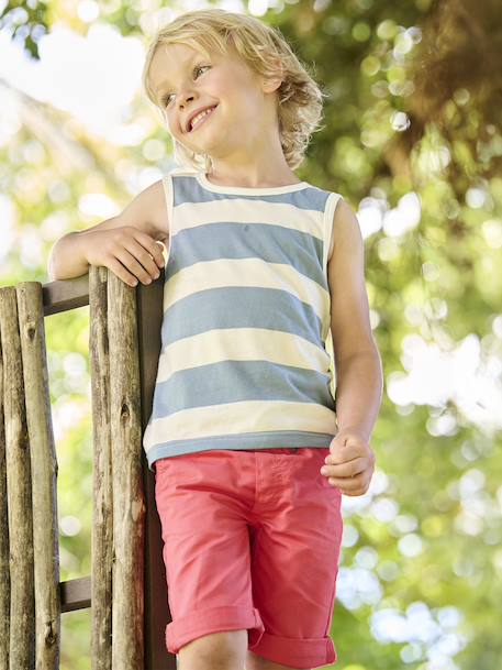 Lot de 2 débardeurs garçon lot jaune+lot vert - vertbaudet enfant 