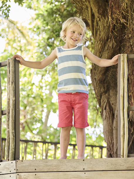 Lot de 2 débardeurs garçon lot jaune+lot vert - vertbaudet enfant 