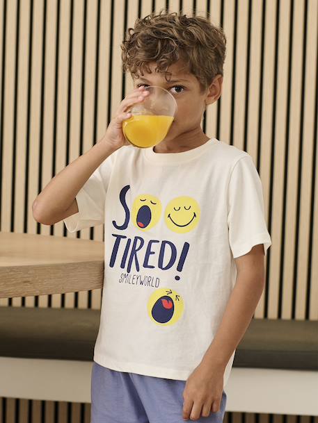 Smiley World® Pyjamas chambray blue - vertbaudet enfant 