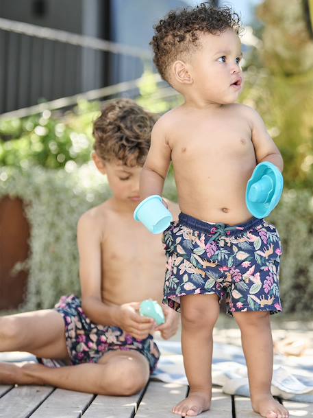 Maillot de bain imprimé bébé garçon Capsule famille encre - vertbaudet enfant 