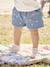 Denim Shorts with Embroidered Daisies, for Babies double stone+stone - vertbaudet enfant 