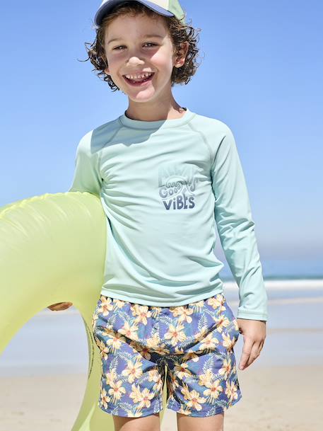 Maillot de bain imprimé garçon marine - vertbaudet enfant 