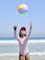 Long-Sleeved Swimsuit for Girls printed pink - vertbaudet enfant 