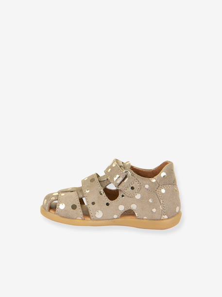 DALLAS Closed Sandals for Girls, FRODDO beige+brown+navy blue - vertbaudet enfant 