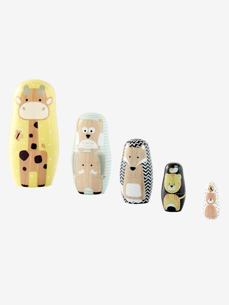 Wooden Animal Nesting Dolls - multi, Toys
