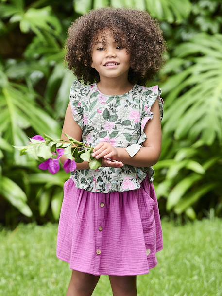 Jupe Qui Tourne Rose Fuchsia Fille | 2-16 Ans | La Faute à Voltaire
